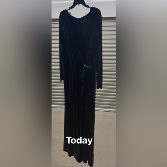 Lauren Ralph Lauren- Ruffle Trim Jersey Dress Size 18, {NWT} - Picture 6 of 8